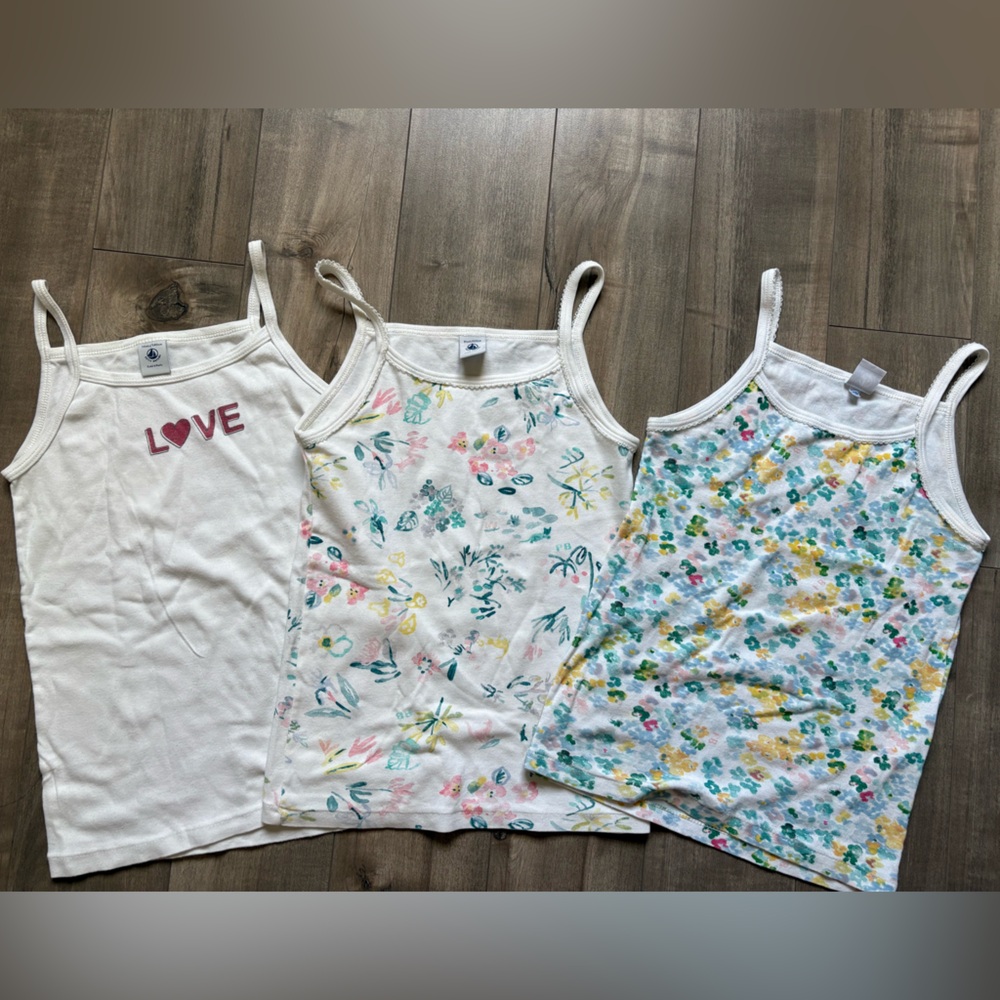 Tank top Petit bateau 10ans/140 set of 3